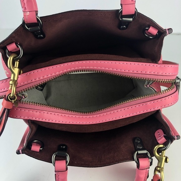 Coach Pink Floral Satchel - Picture 11 of 16